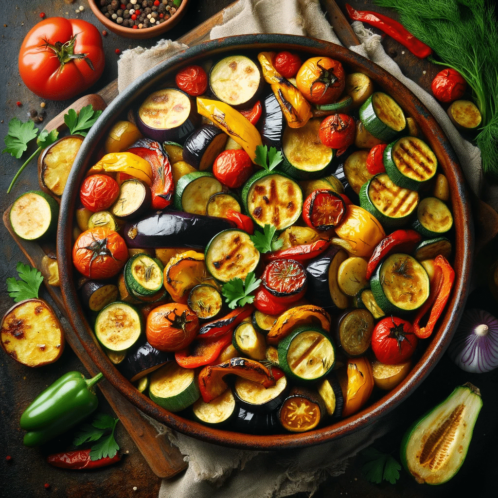 Briam Briam recipe: Traditional Greek Roasted  Summer Vegetables 4