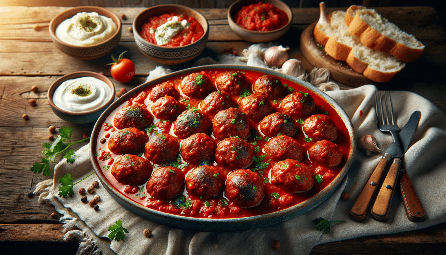 Traditional Soutzoukakia Recipe: Meatballs &amp; Tomato Sauce